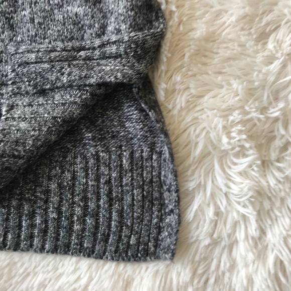 JV Joan Vass New York grey cowl neck turtleneck chunky oversized sweater Sz M - Picture 8 of 11